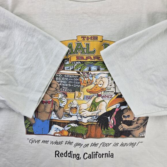 Vintage The Animal Haus Bar Drunk Animals Shirt Large Funny 80s Single Stitch - Picture 4 of 11